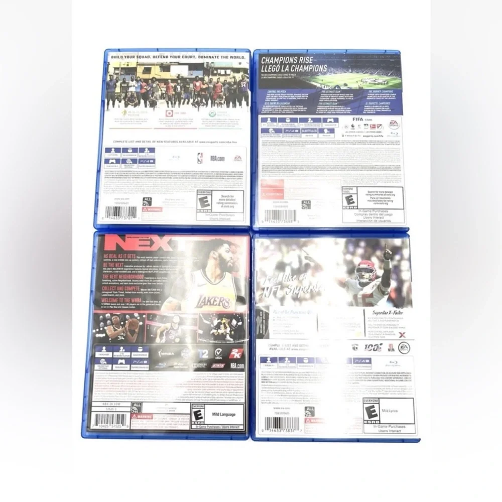 EA Sports PS4 Game Set - Blue Cases